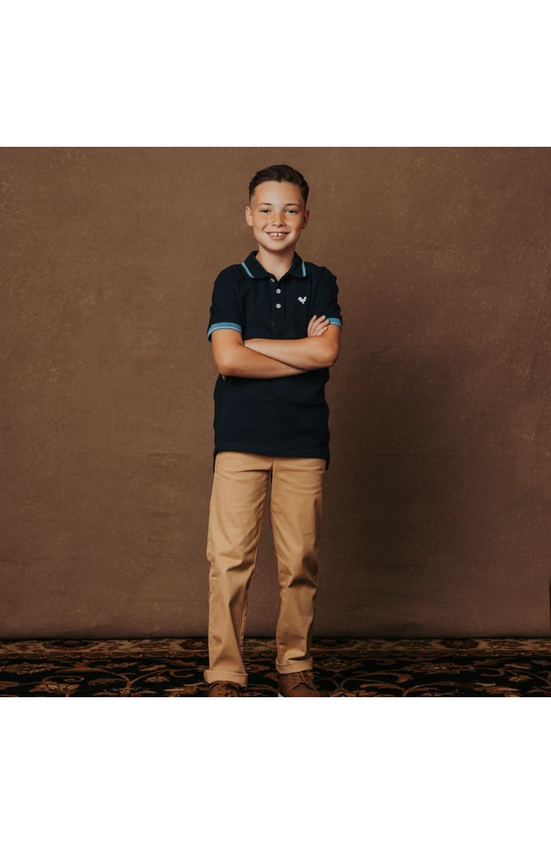 Hope & Henry Kids' Organic Skinny Stretch Twill Chino Pant, Alternate, color, Skinny Stretch Khaki