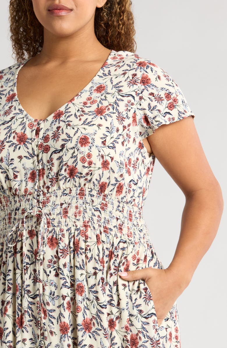 Treasure & Bond Smocked Waist Maxi Dress, Alternate, color, 