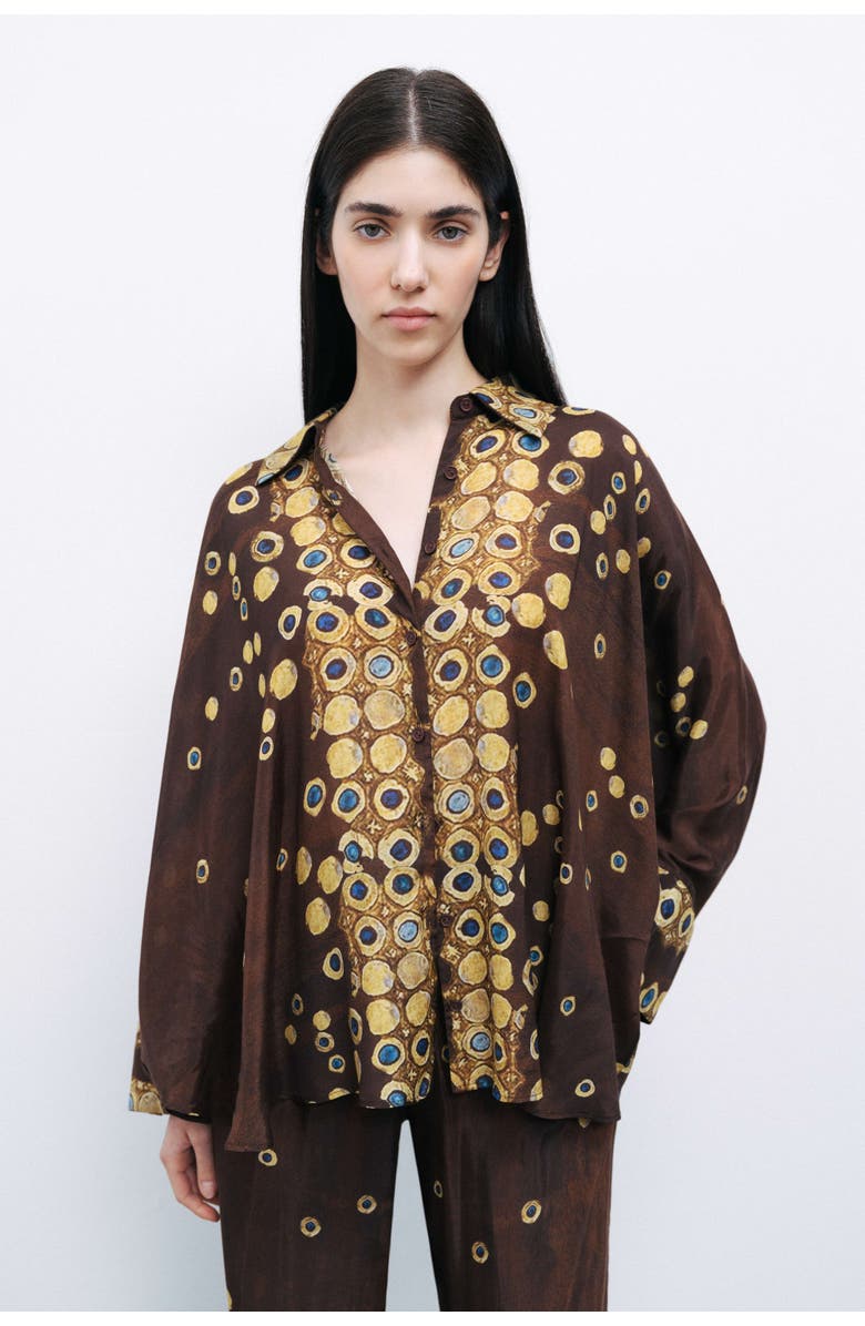 Nocturne Flowy Printed Shirt, Alternate, color,