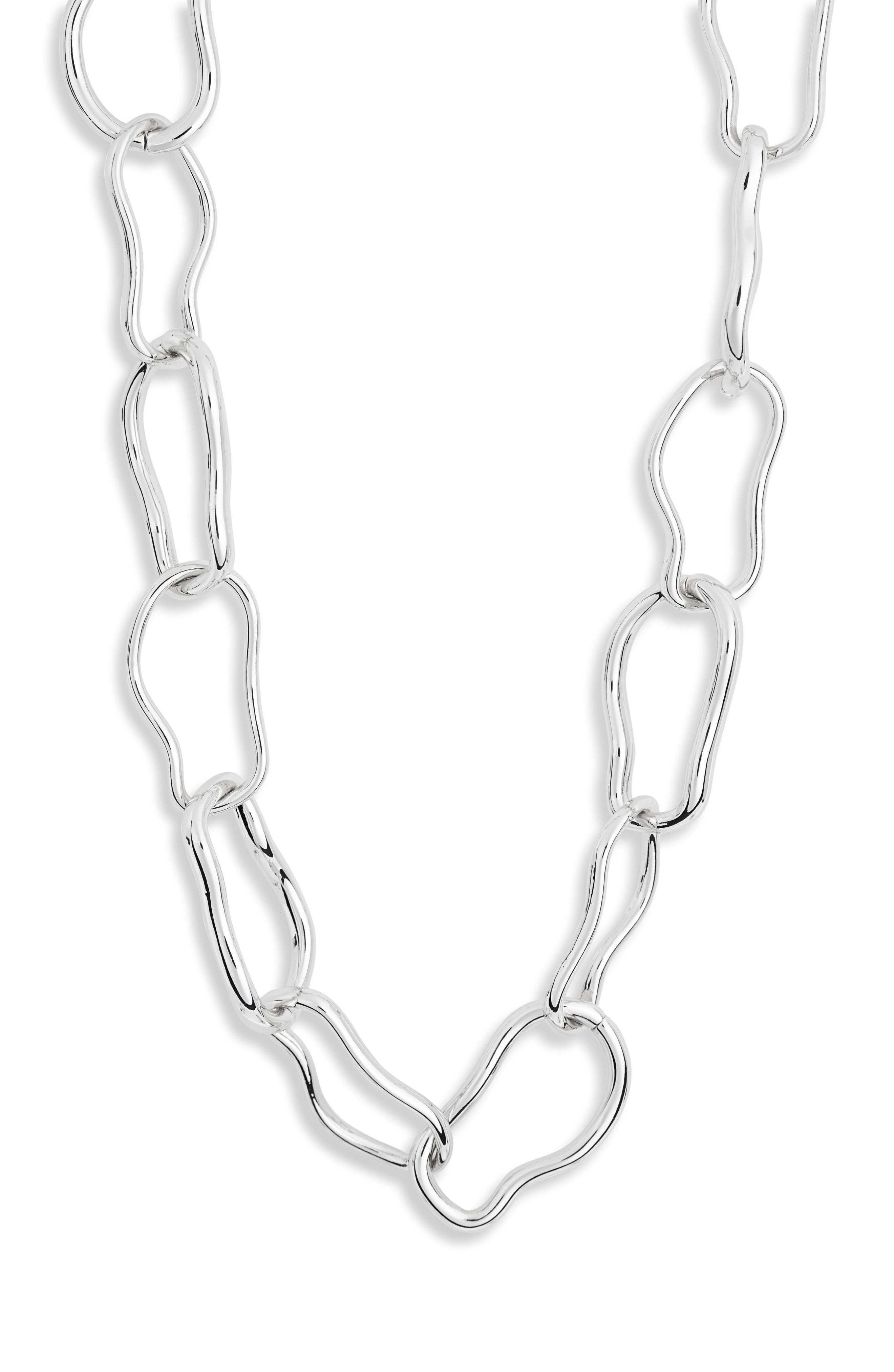 NORDSTROM RACK Wavy Link Chain Necklace