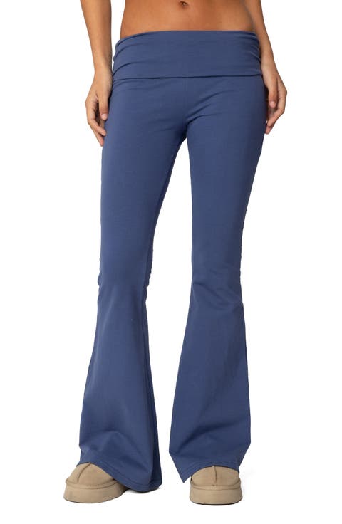 Aiyana Foldover Waistband Flare Pants