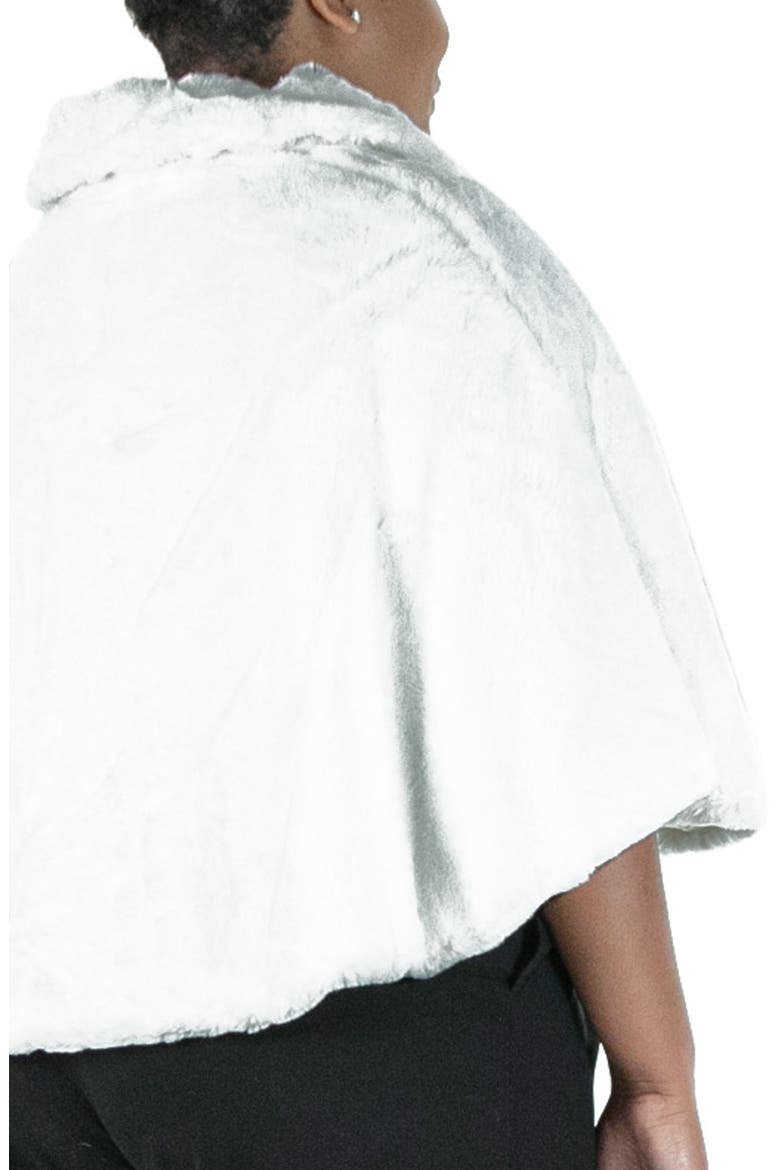 Faux Fur Bolero Jacket, Alternate, color, IVORY