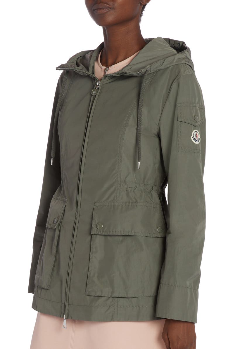 Moncler Leandro Short Parka, Alternate, color, Urban Bronze