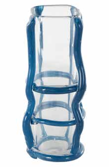 Blue Recycled Glass Vase