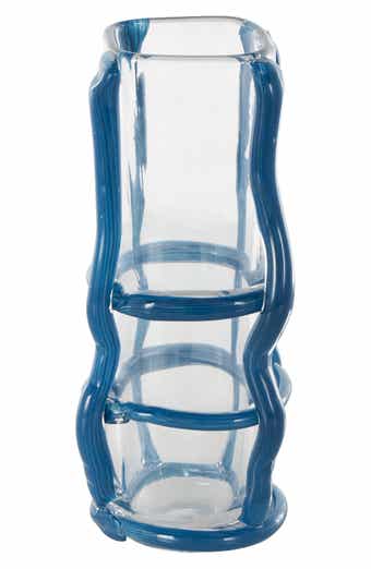 Blue Recycled Glass Vase