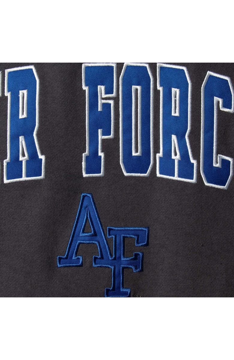 COLOSSEUM Men's Colosseum Charcoal Air Force Falcons Arch & Logo Sweatshirt, Alternate, color, Charcoal