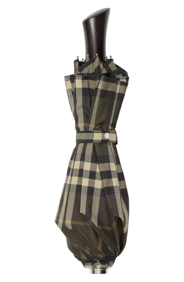 Burberry Georgie Check Compact Umbrella, Main, color, 