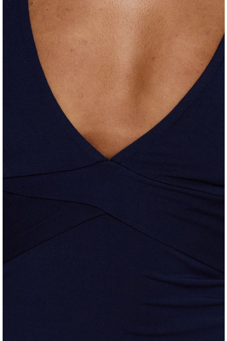 Madelon Wrap Long Sleeve Top, Alternate, color, NAVY