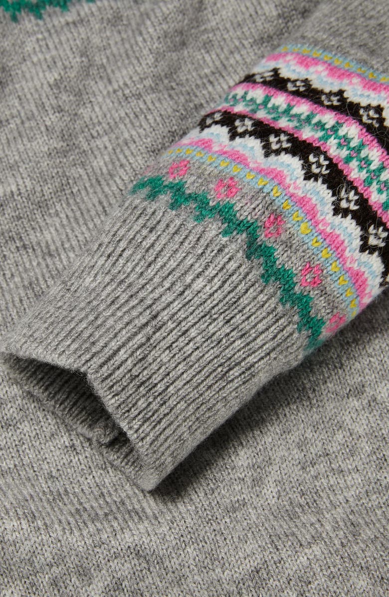 Boden Aberdeen Fair Isle Crewneck Sweater, Alternate, color,