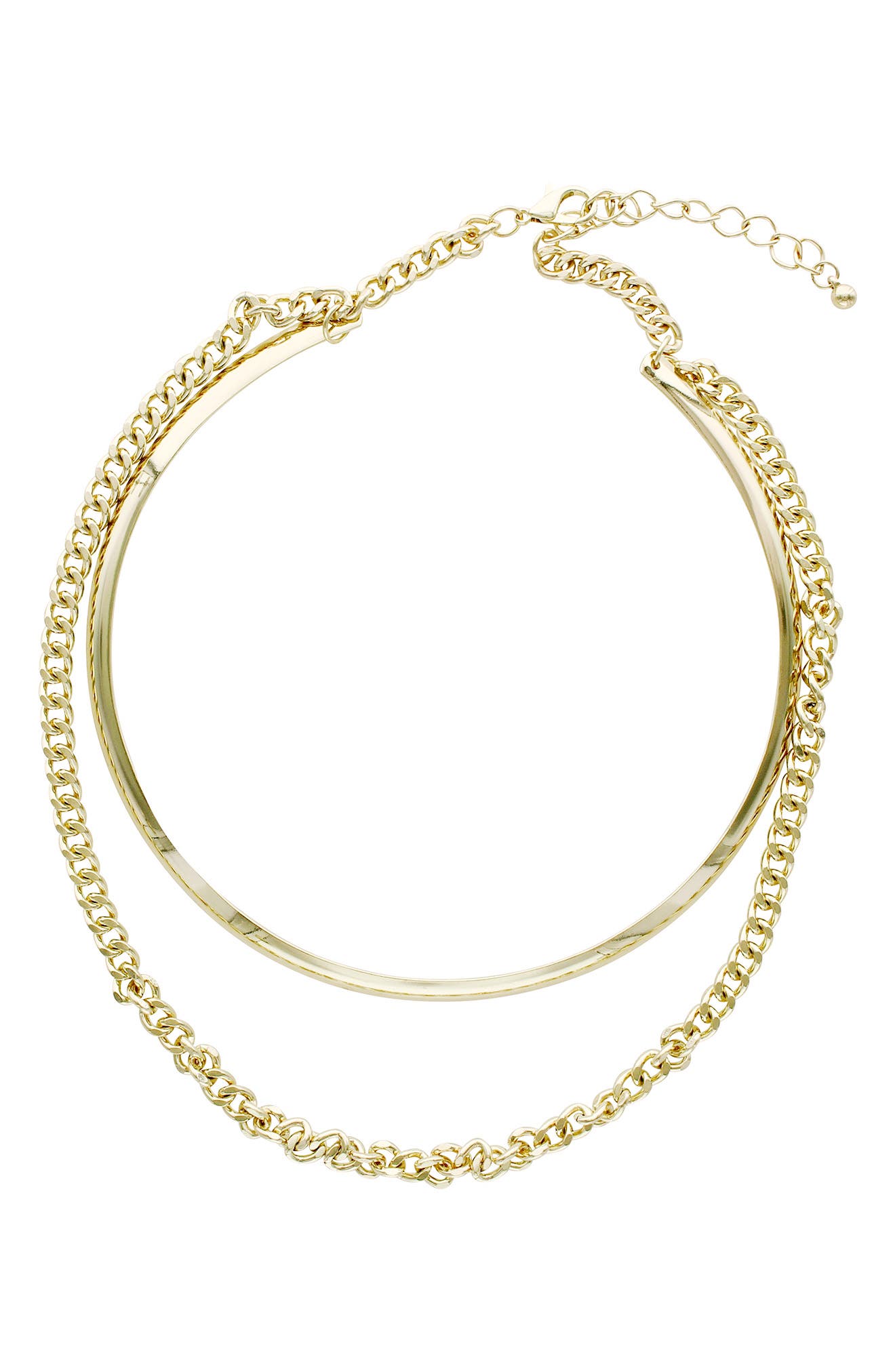 OLIVIA WELLES Mixed Chain Layered Necklace