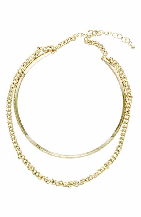 OLIVIA WELLES Mixed Chain Layered Necklace