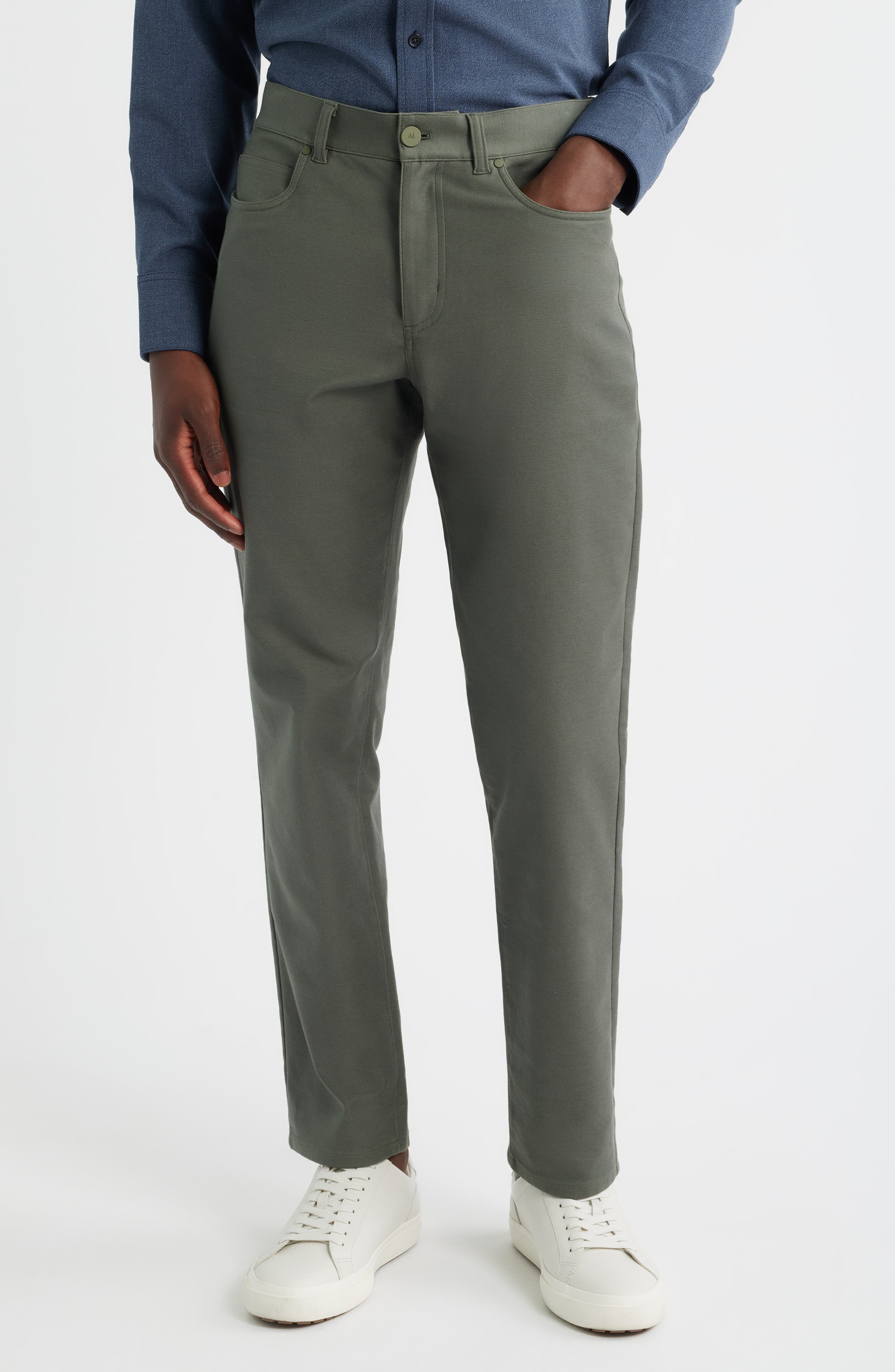 Mizzen+Main Mayfield Slim Fit Five-Pocket Twill Pants