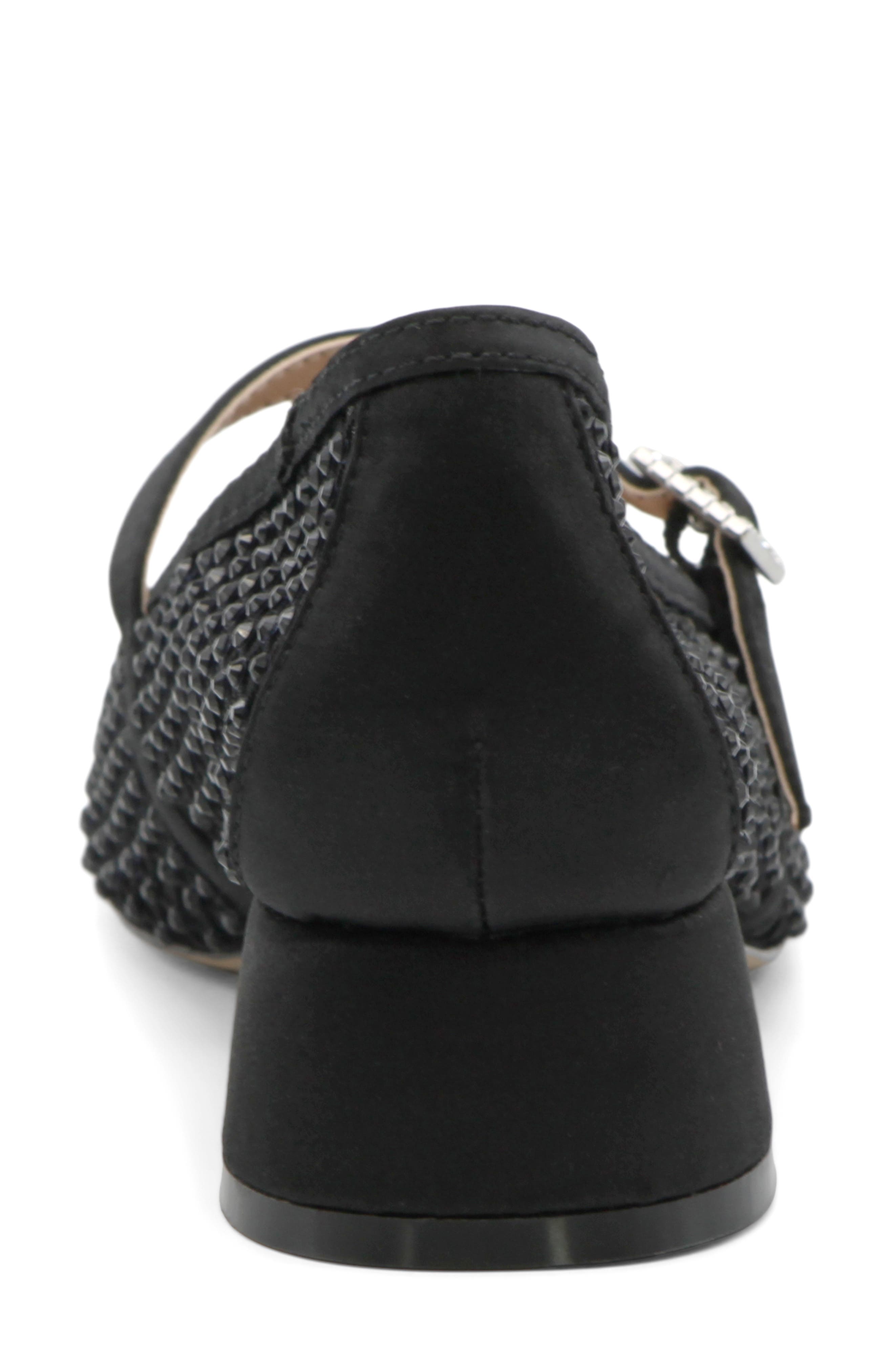 Charles David Zoobie Rhinestone Mesh Mary Jane Pump, Alternate, color, Black
