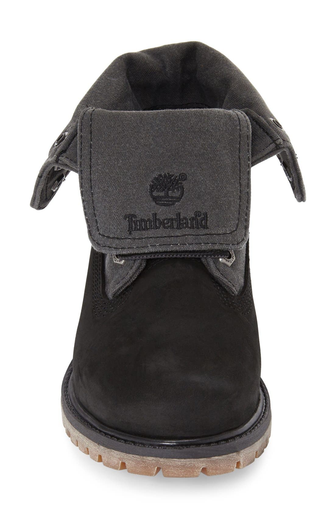 Earthkeepers® 'Authentic' Fold-Down Boot, Alternate, color, BLACK NUBUCK LEATHER