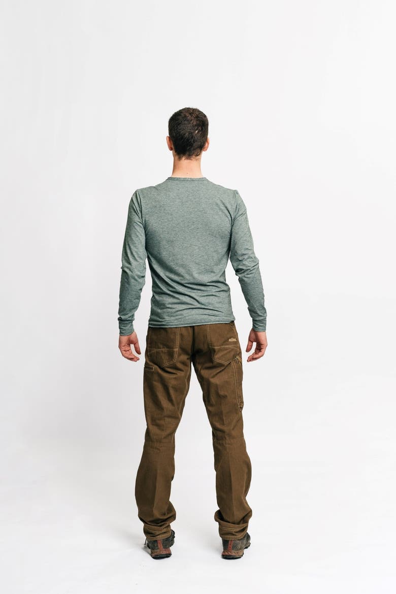 Men's Treeline Longsleeve, Alternate, color, Winter Moss Green