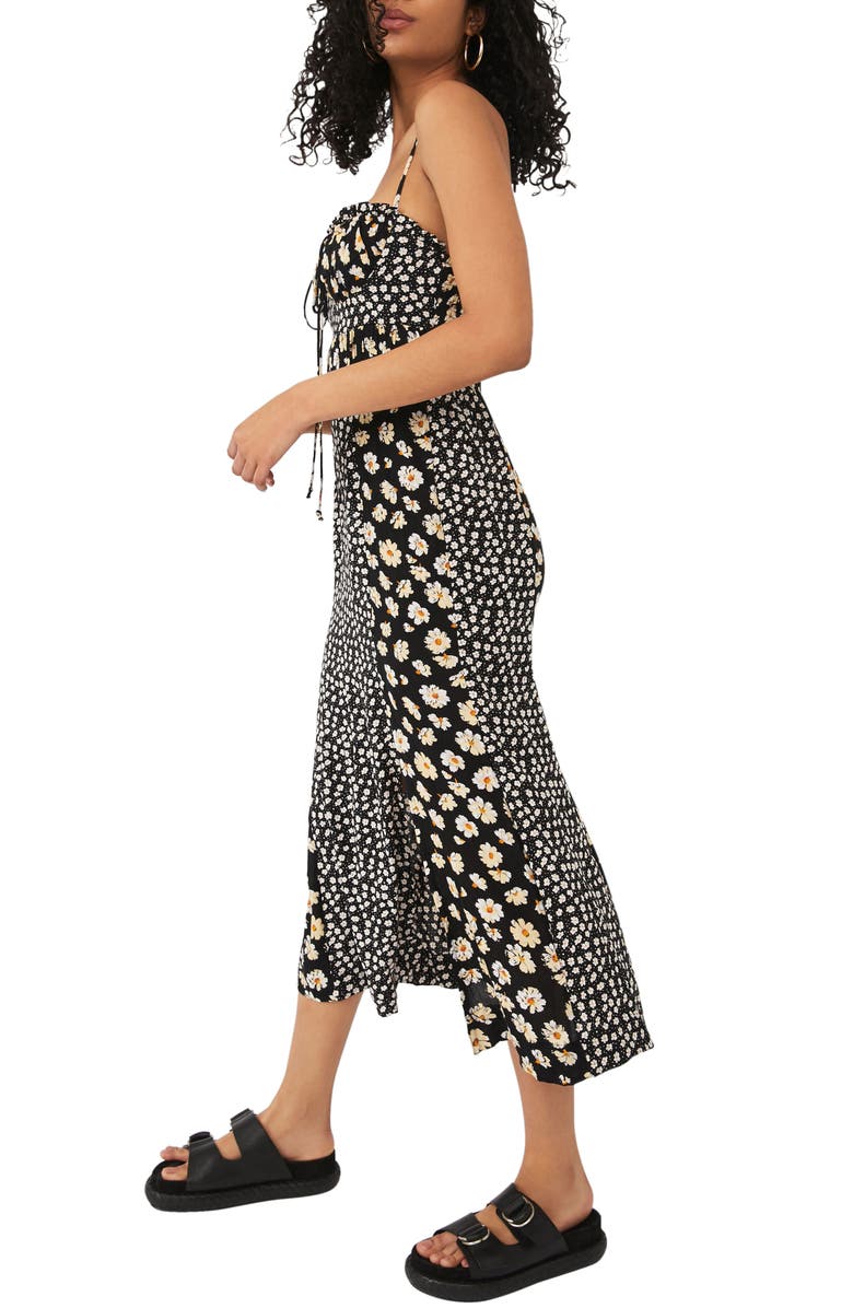 Free People Tigerlily Mixed Floral Midi Sundress, Alternate, color,