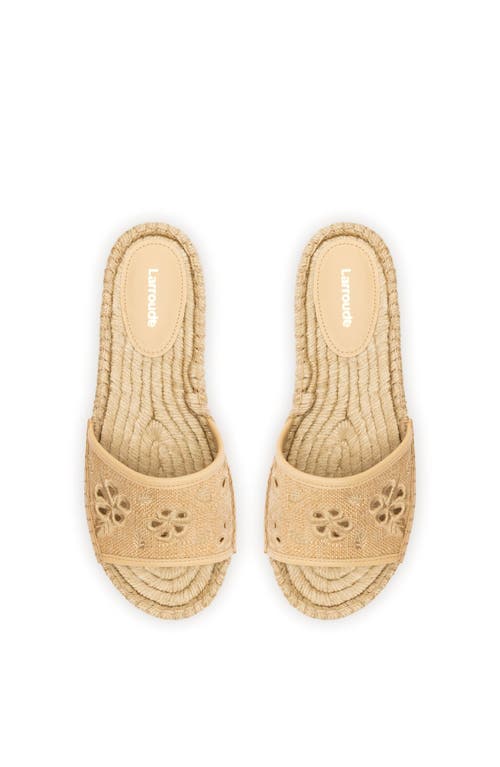 Larroude Larroudé Letizia Espadrille Flatform In Nude