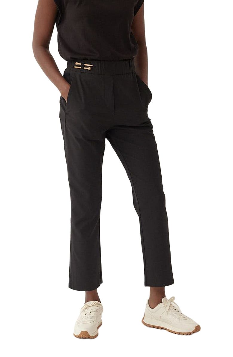 Honors The Pant with Tuxedo Stripe, Alternate, color, Black