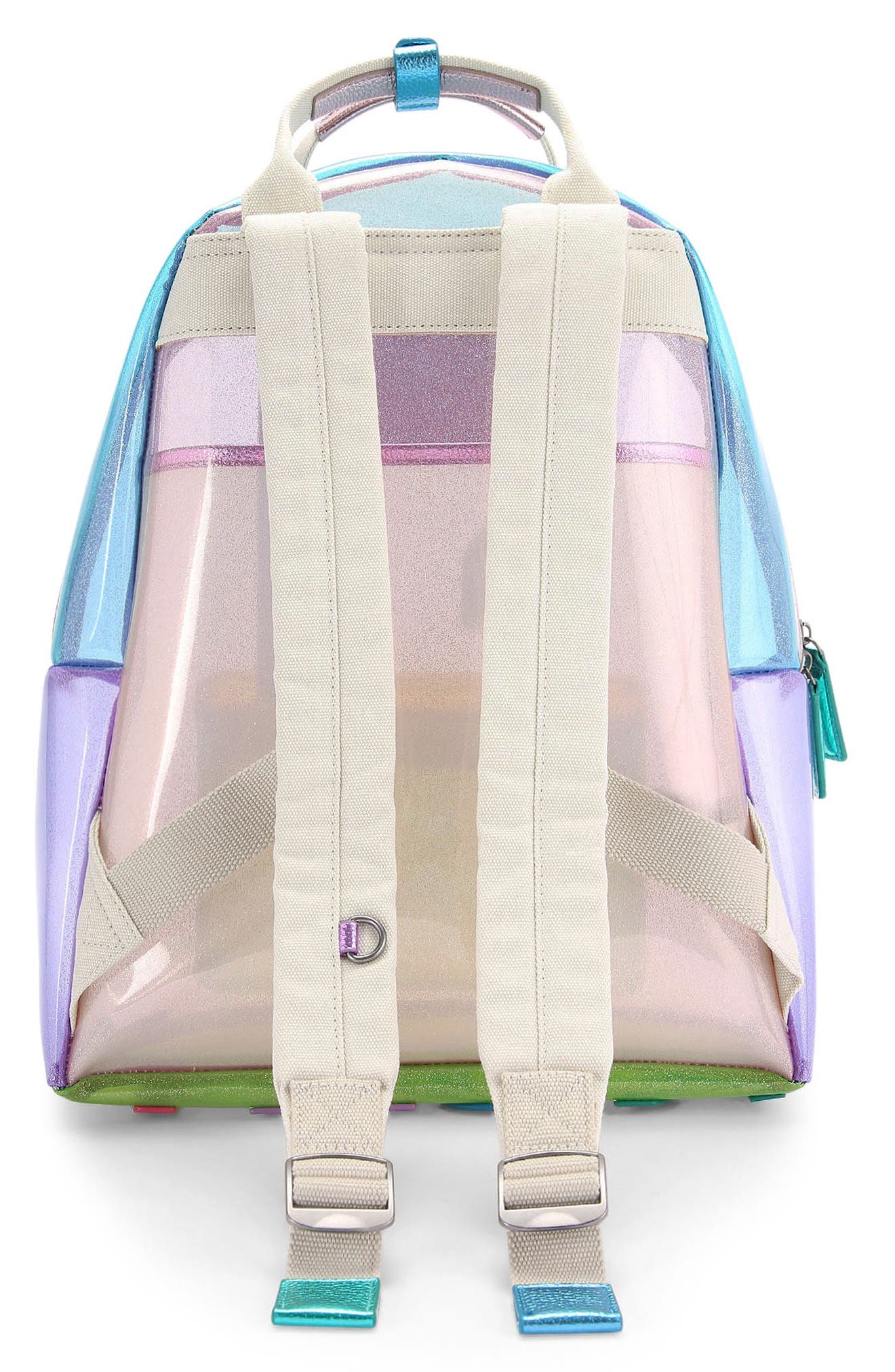 Kurt Geiger London Large Southbank Vinyl Clear Backpack, Alternate, color, 