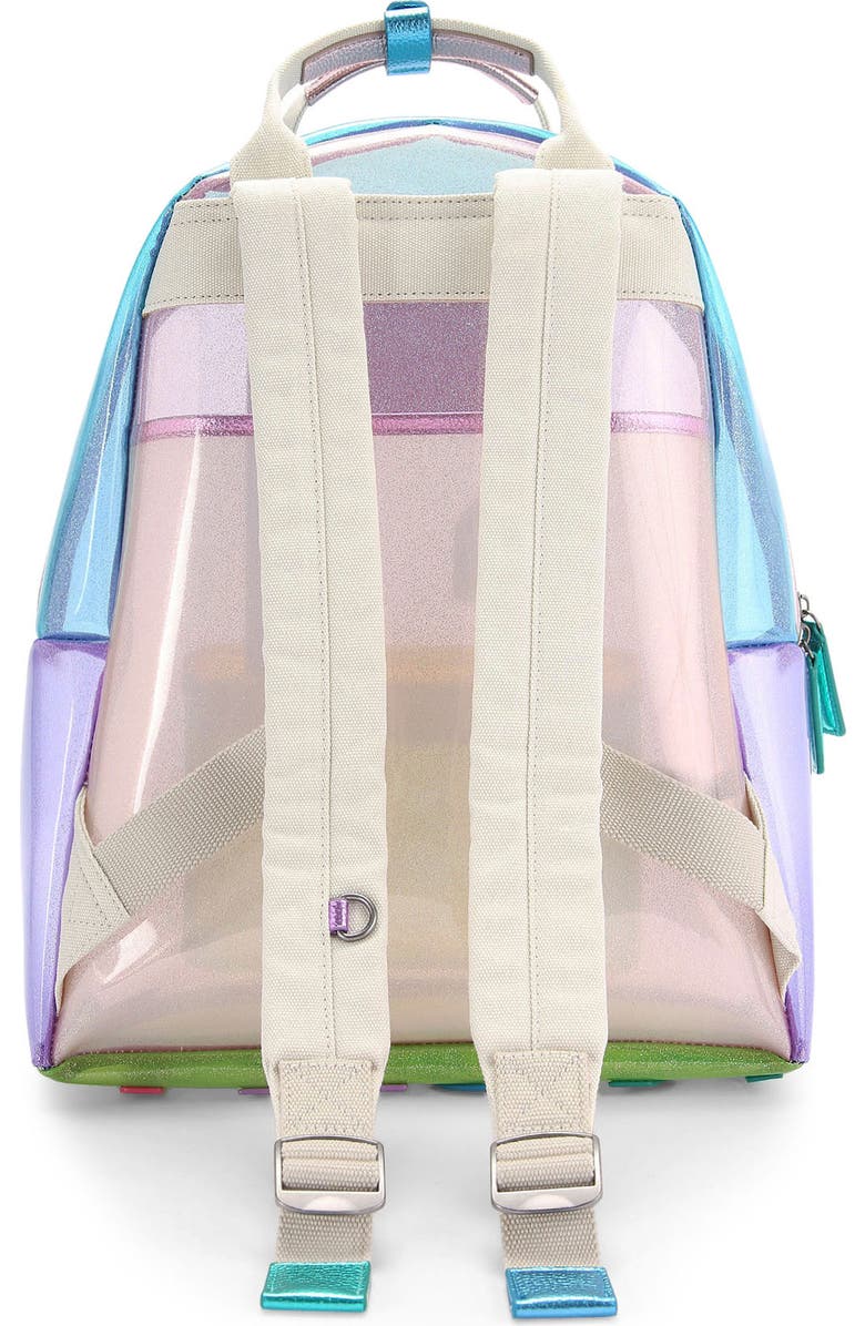 Kurt Geiger London Large Southbank Vinyl Clear Backpack, Alternate, color,