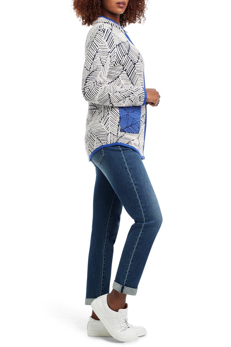 New Leaf Zip-Up Jacket, Alternate, color, BLUE MULTI