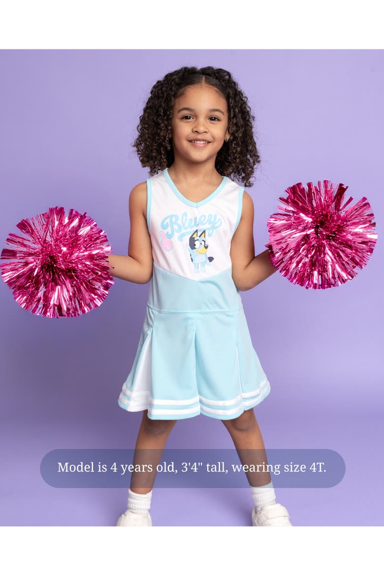 Sleeveless Cheerleader Dress, Alternate, color, Bluey Light Blue
