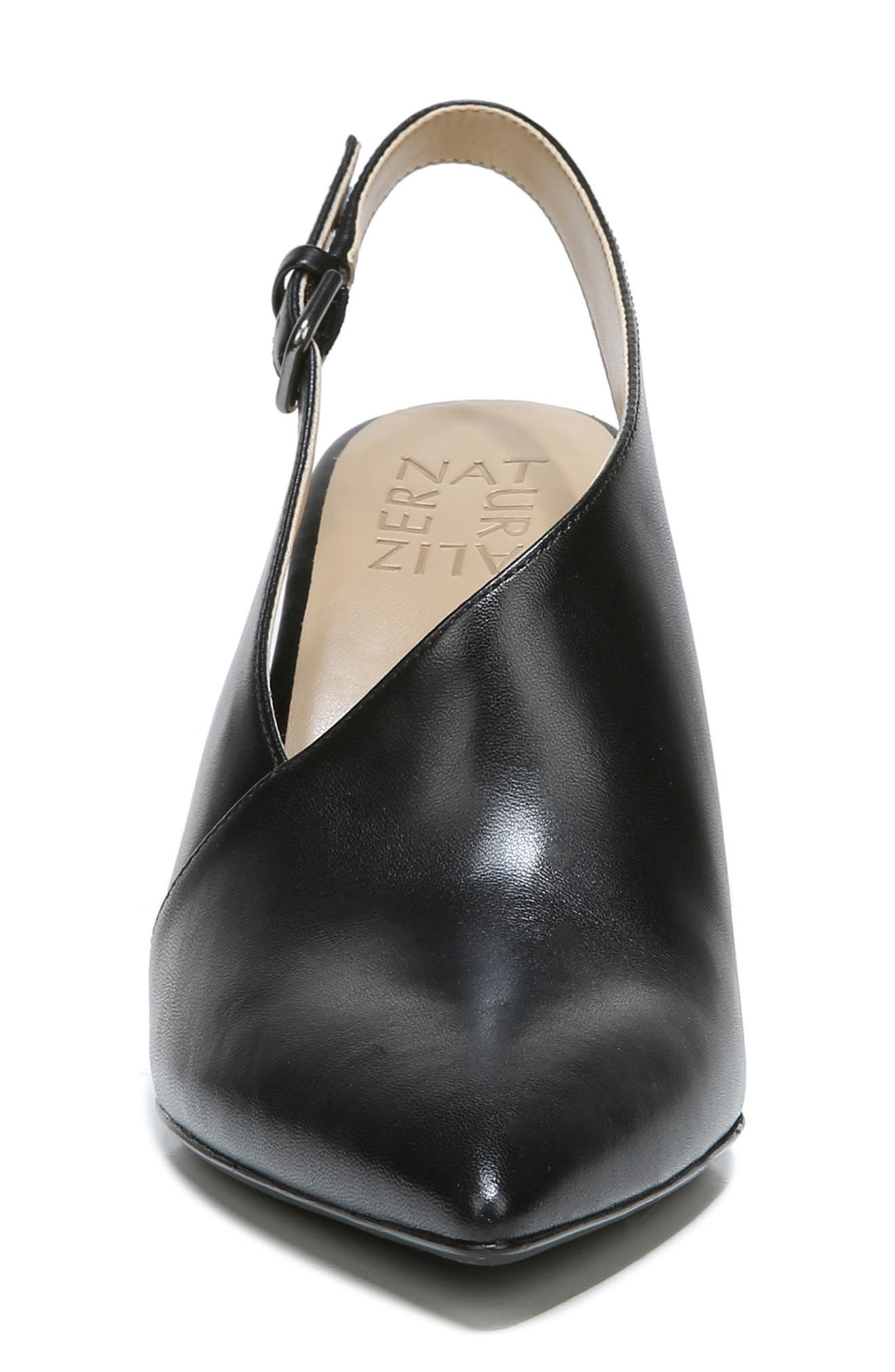 Arlo Slingback Pump, Alternate, color, BLACK LEATHER