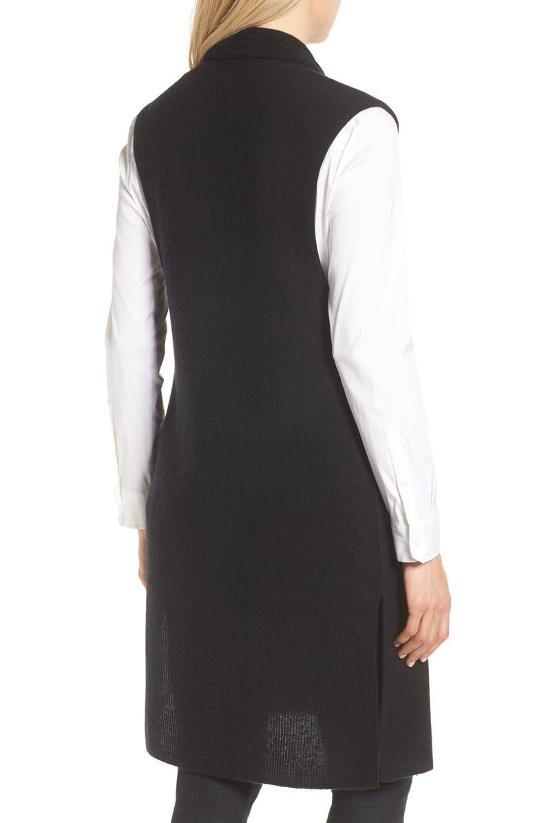 Halogen<sup>®</sup> Ribbed Cashmere Vest, Alternate, color, 