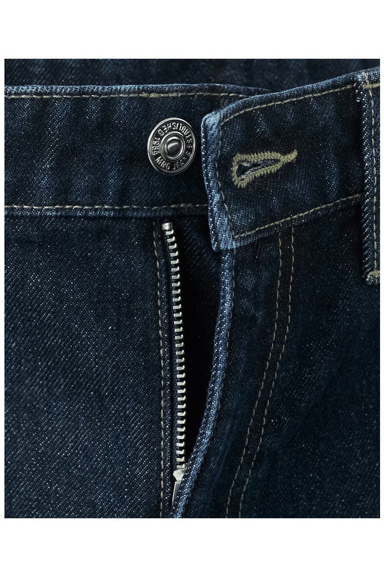 Denim Shorts, Alternate, color, DARK BLUE