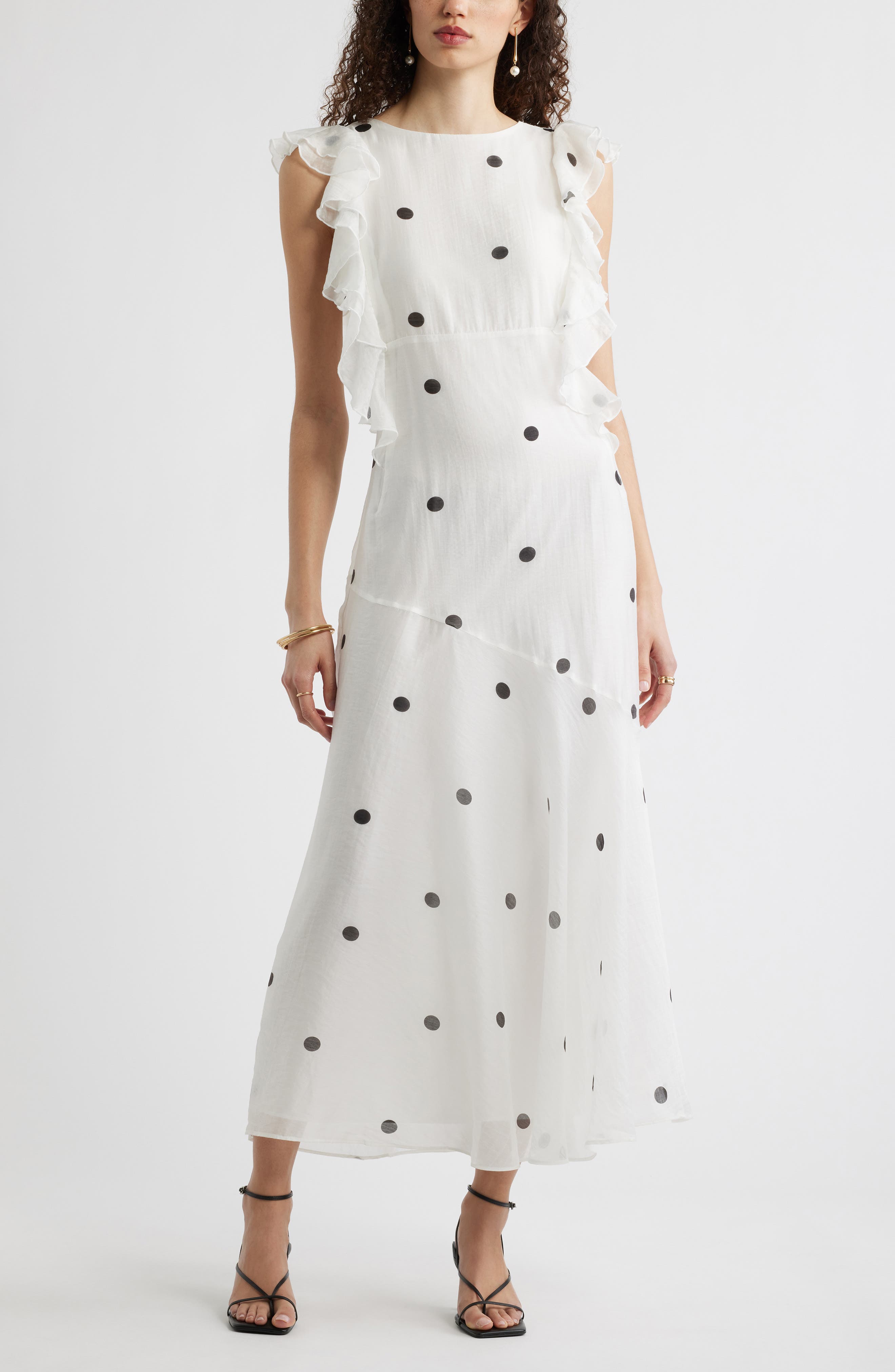 Flutter Sleeve Maxi Dress - image 3