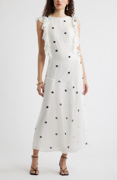 Flutter Sleeve Maxi Dress
