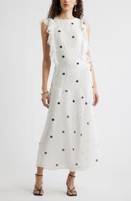 Chelsea28 Flutter Sleeve Maxi Dress