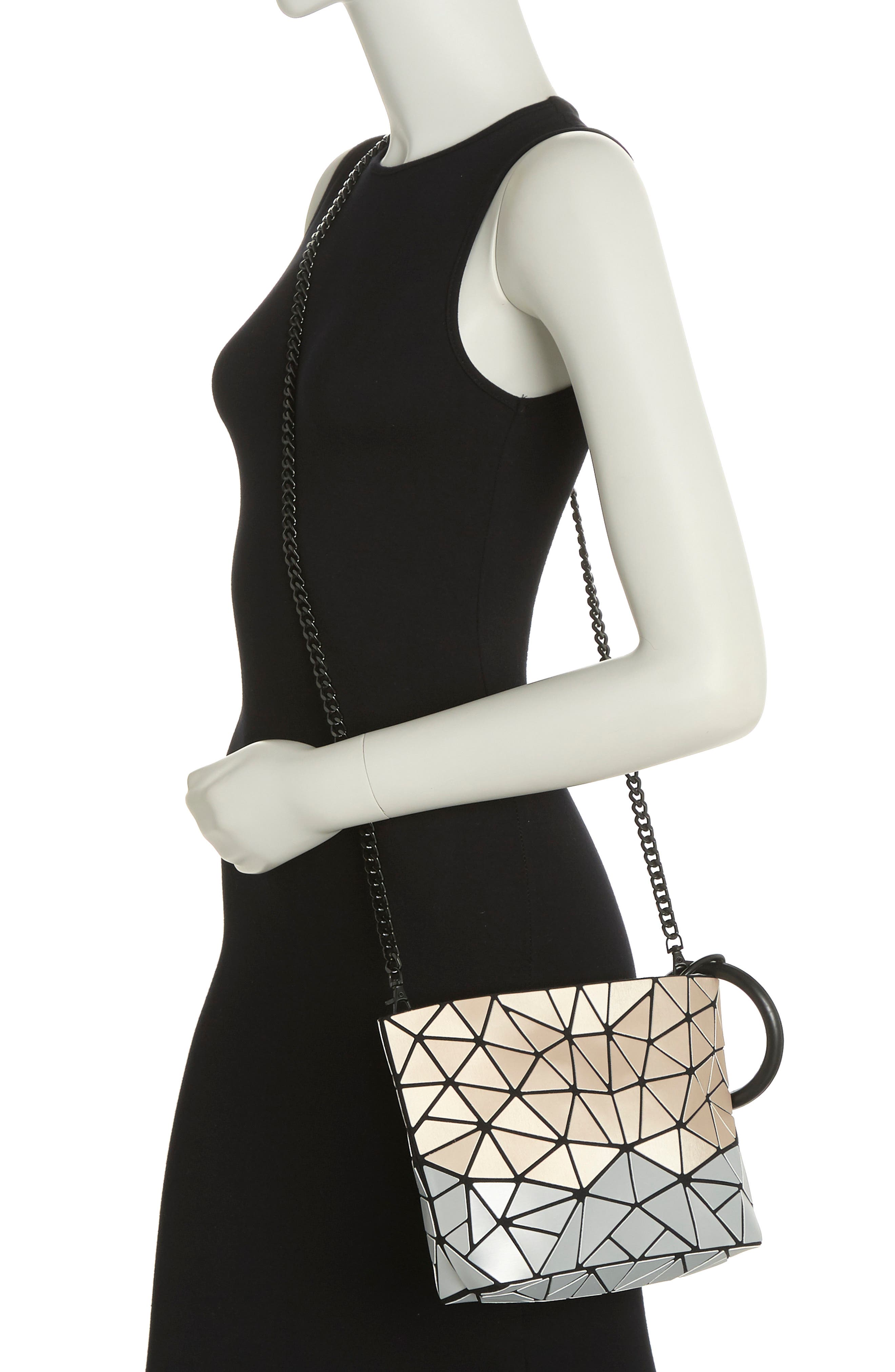 PATRIZIA LUCA Geometric Crossbody Bag, Alternate, color, M.gold/ Silver