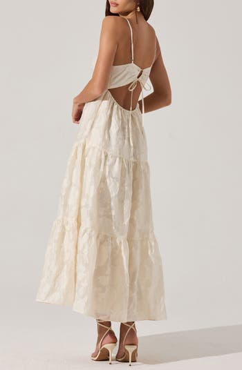 Floral Chiffon Tiered Maxi Dress