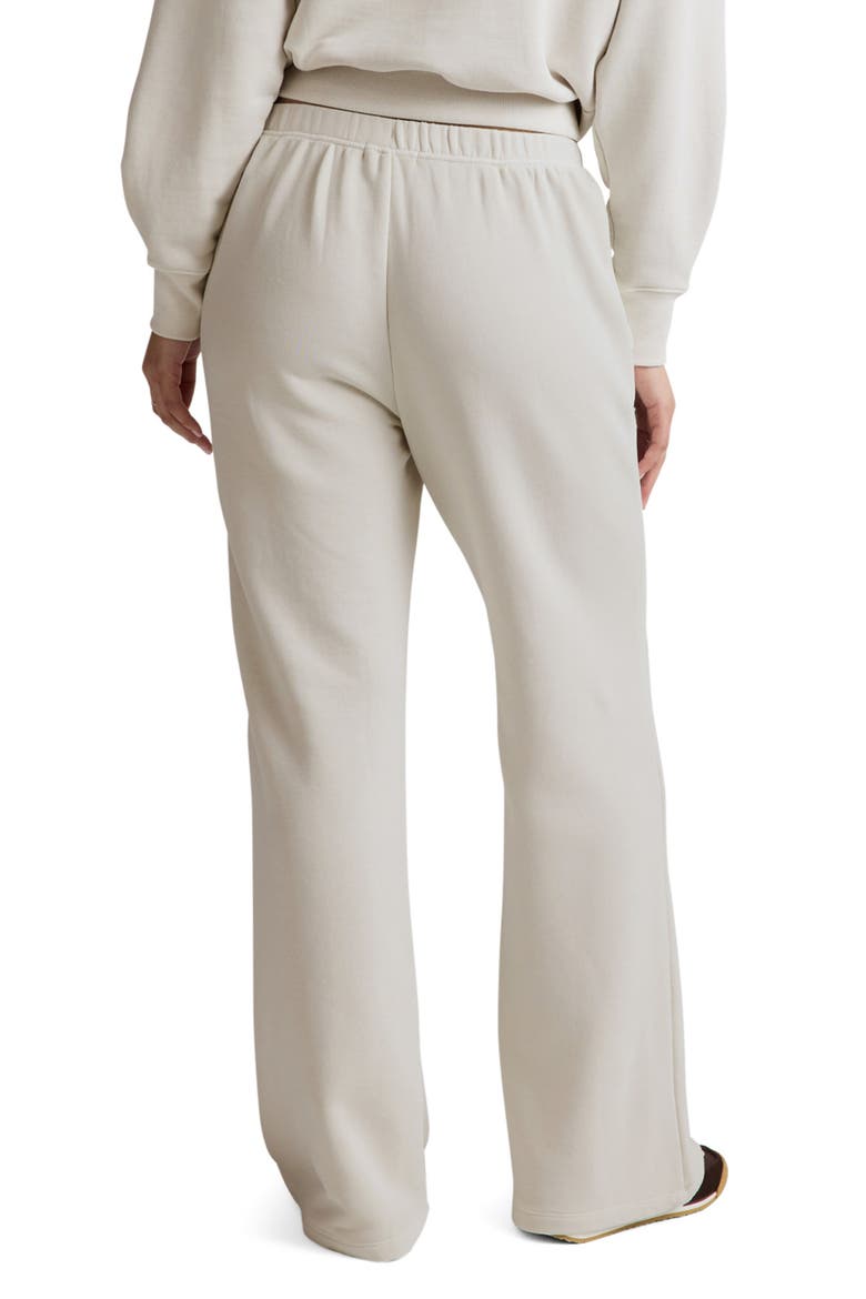 Fade Out Flare Leg Sweatpants, Alternate, color, WASHED VINTAGE WHITE