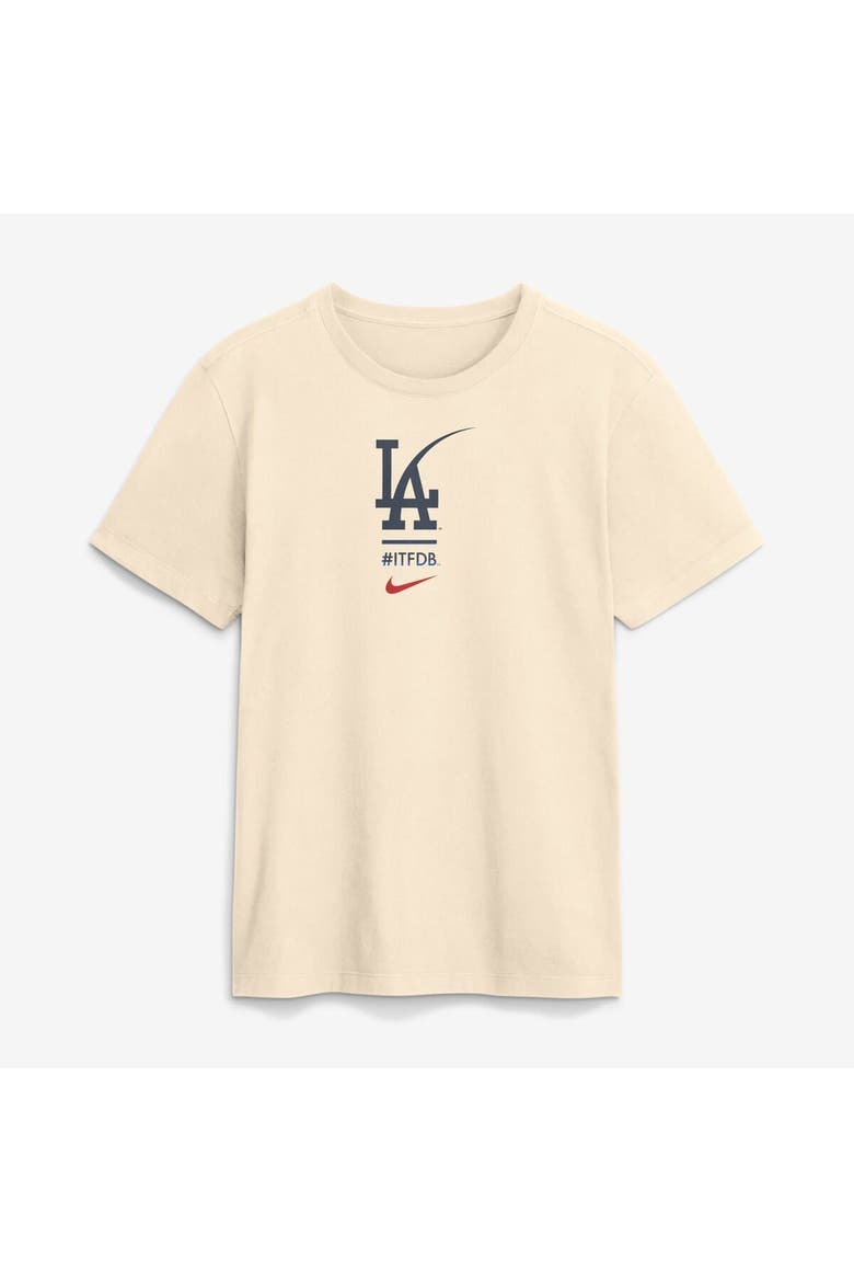 Men's Nike Cream Los Angeles Dodgers City Connect 2-Hit T-Shirt, Alternate, color, Cream
