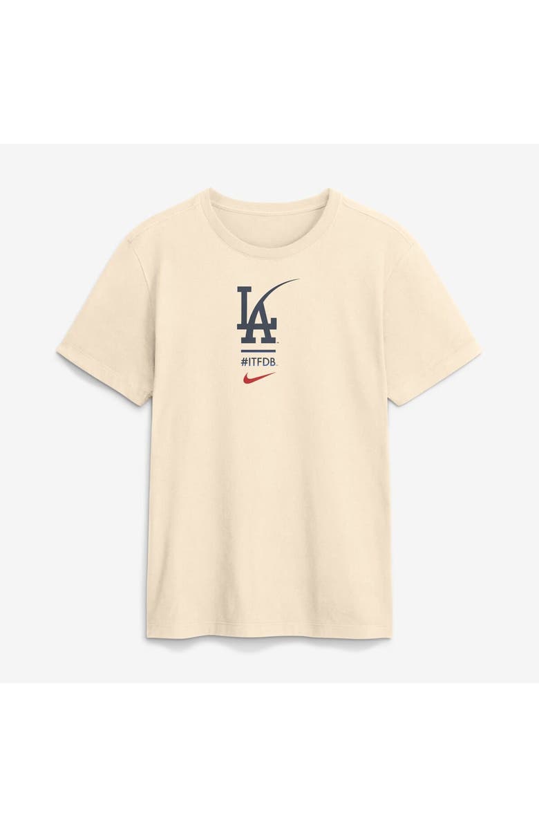 Nike Men's Nike Cream Los Angeles Dodgers City Connect 2-Hit T-Shirt, Alternate, color, Cream