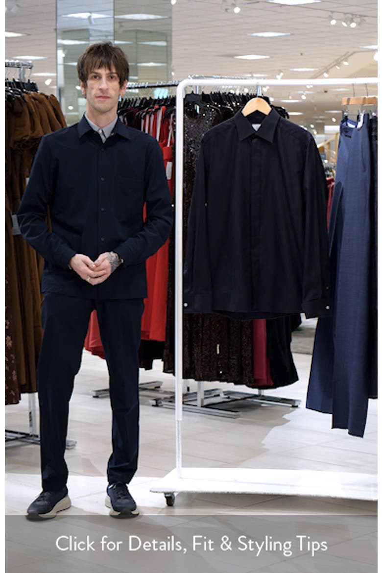 Slim Fit Fly Front Tuxedo Shirt video