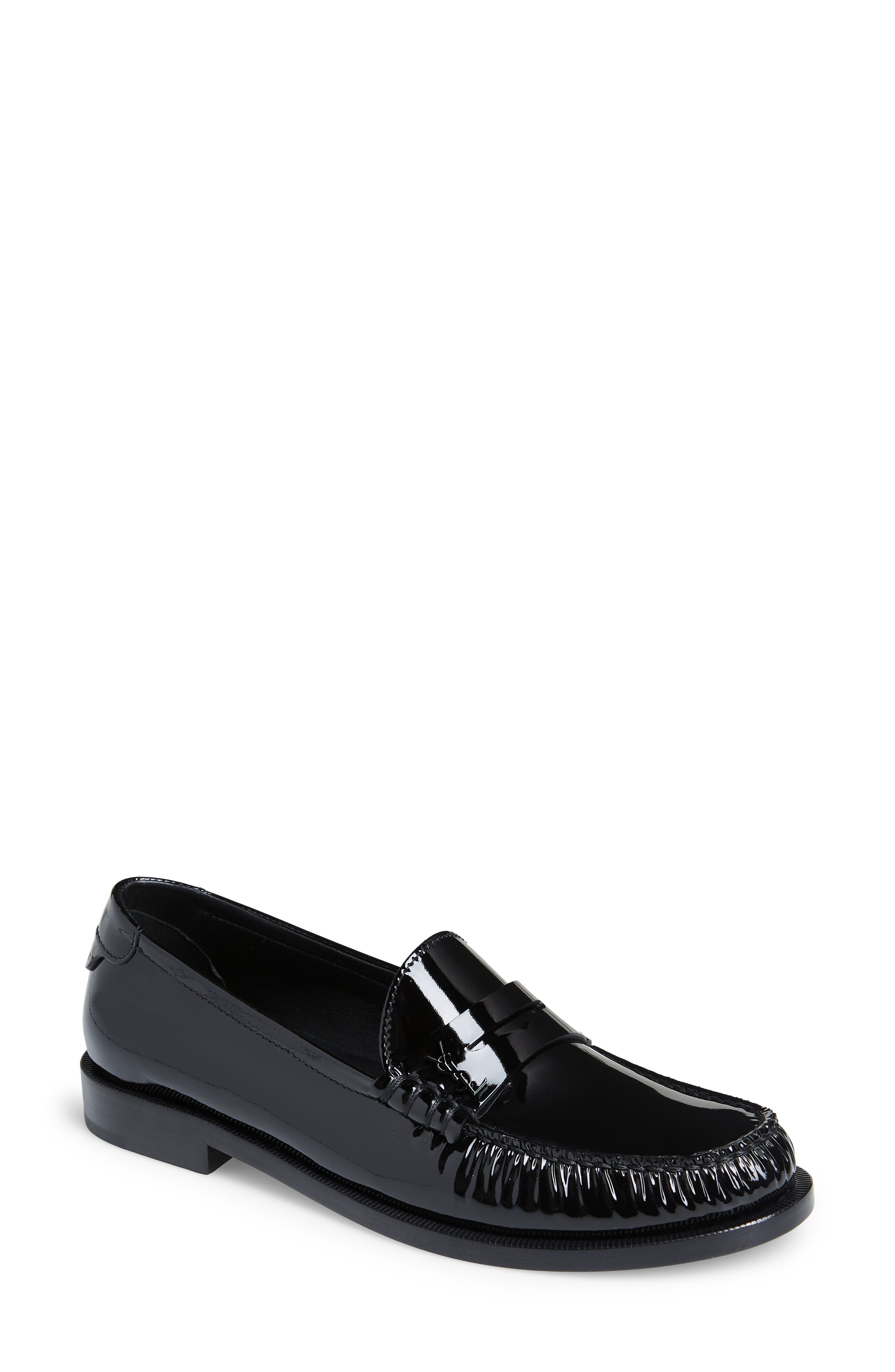 Saint Laurent Le Loafer Monogram Penny Loafer, Main, color, 