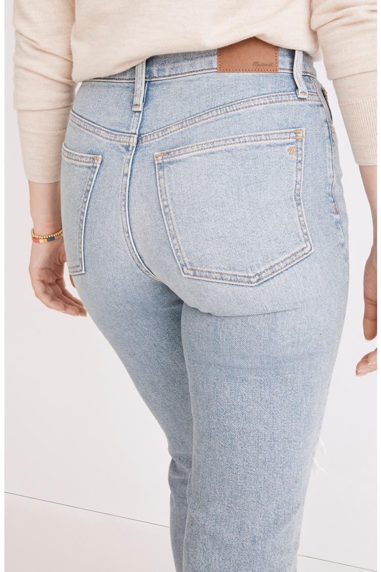 The Perfect High Waist Ripped Jeans, Alternate, color, CARDINE WASH