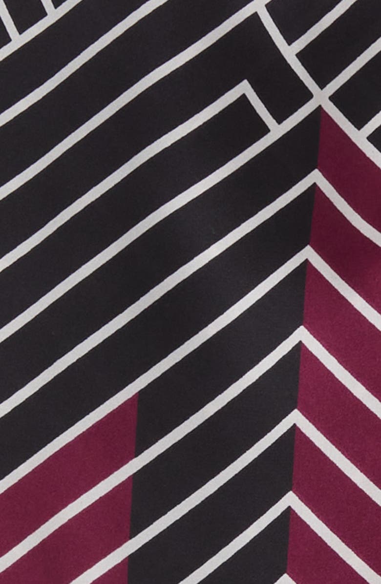 Anne Klein Print Flutter Sleeve Faux Wrap Dress, Alternate, color,