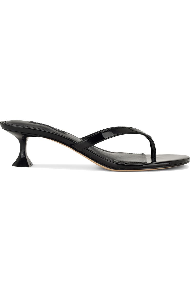 Nine West Cruise Kitten Heel Flip Flop, Alternate, color, Black