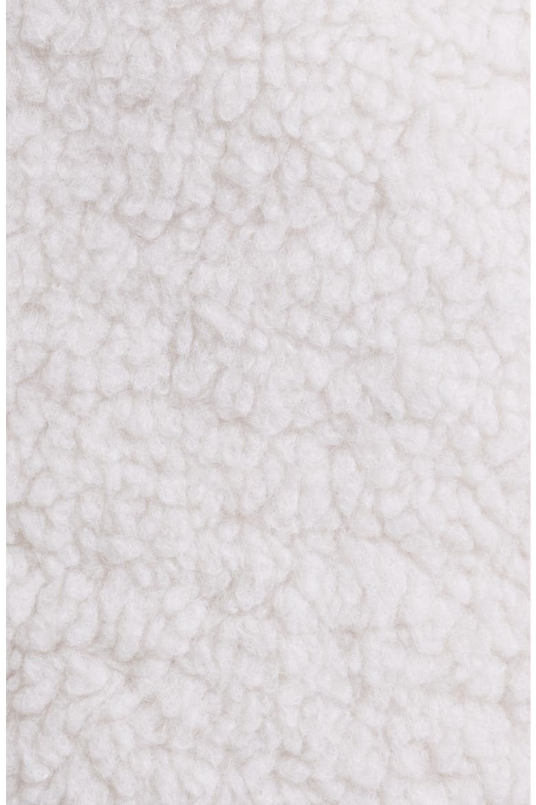 Faux Shearling & Denim Crop Jacket, Alternate, color, IVORY LIGHT DENIM COMBO