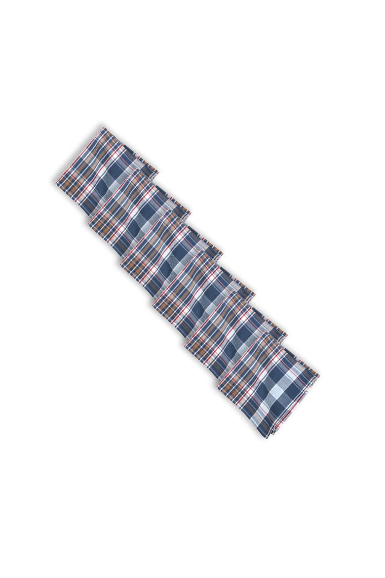 Lawson Lake Plaid Napkin Set of 6 Decor, Alternate, color, Blue