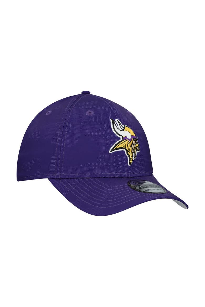 Men's New Era  Purple Minnesota Vikings Tonal Camo 39THIRTY Stretch Fit Hat, Alternate, color, Purple