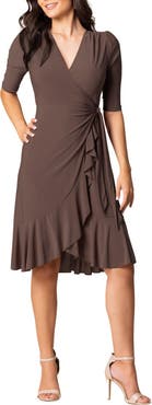 Kiyonna Whimsy Midi Wrap Dress