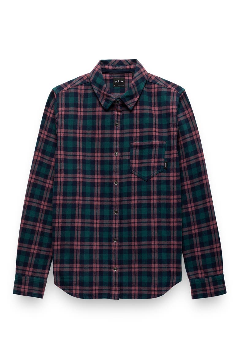 Golden Canyon Organic Cotton Flannel Shirt, Alternate, color, NAUTICAL