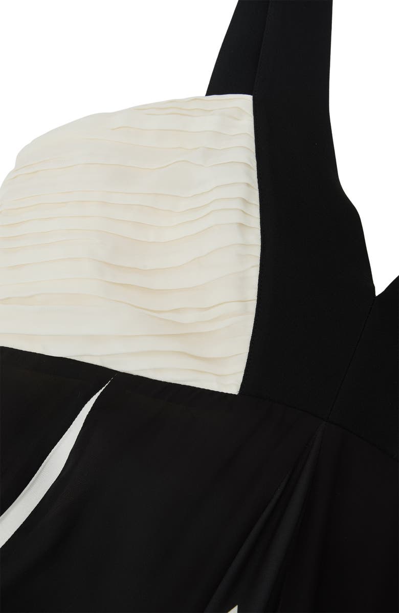 Reiss Tallie Mixed Print Maxi Dress, Alternate, color, Black/ Ivory