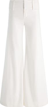 Alice + Olivia Olivia Wide Leg Linen Blend Pants