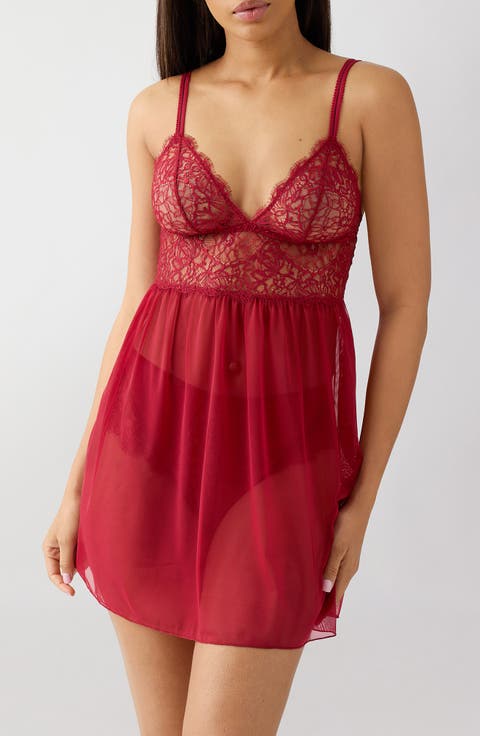 It's On Lace & Mesh Chemise